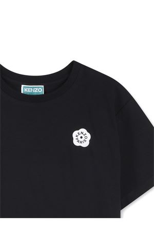 t-shirt in cotone nero KENZO KIDS | K6162109B